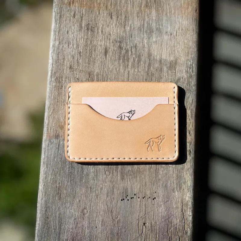 Minimalist Leather Wallet No.3 Natural Leather