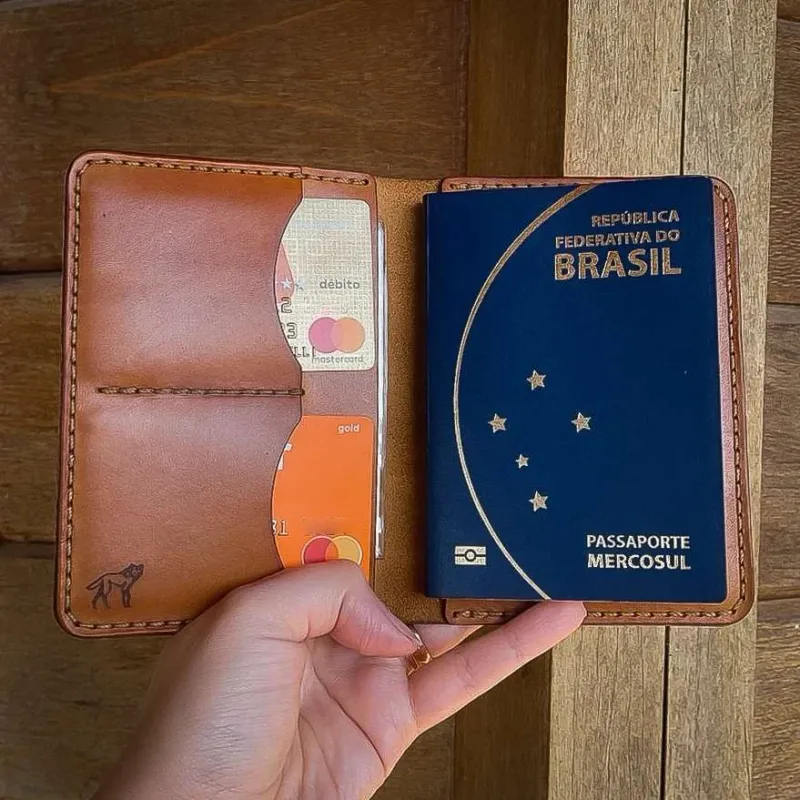 Leather Passport Holder | Havana – Unisex