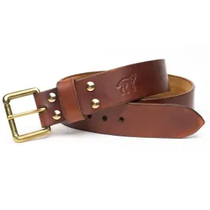 1.5″ HAVANA LEATHER BELT