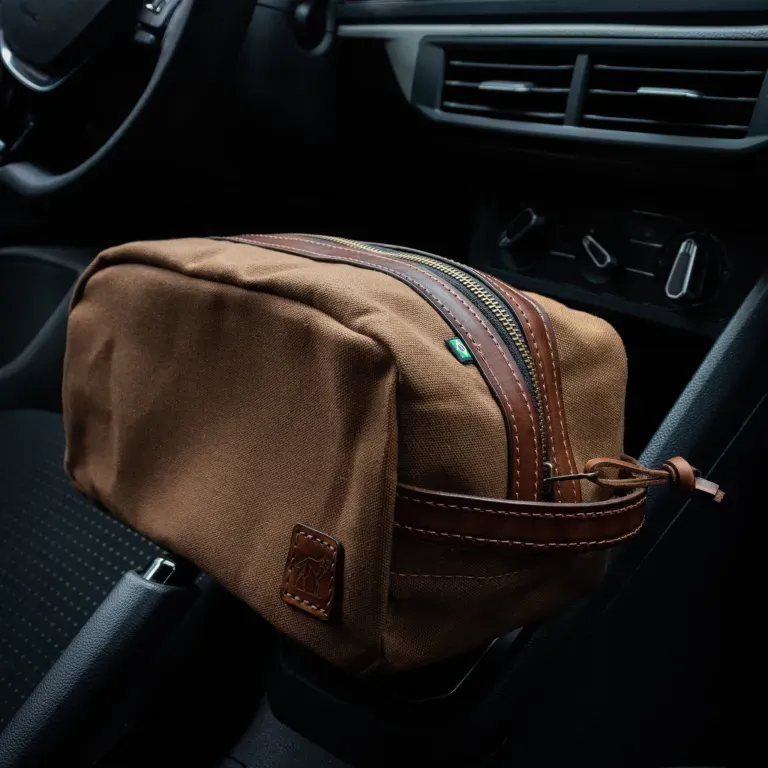 Canvas and Leather Briefcase