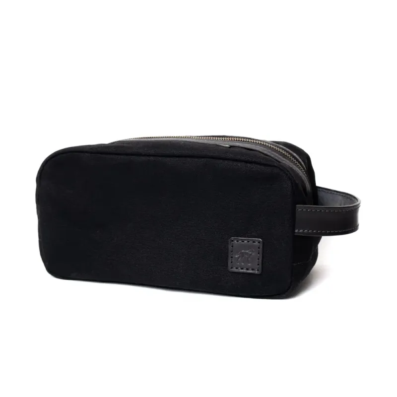 Canvas and Leather Briefcase Black