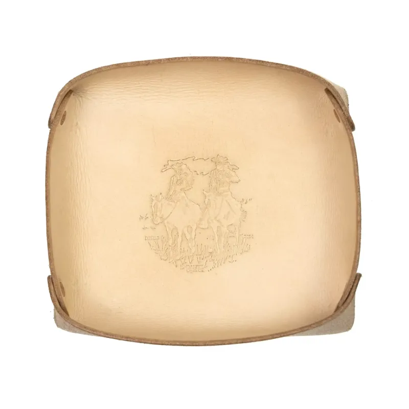 Raw Leather Desk Tray