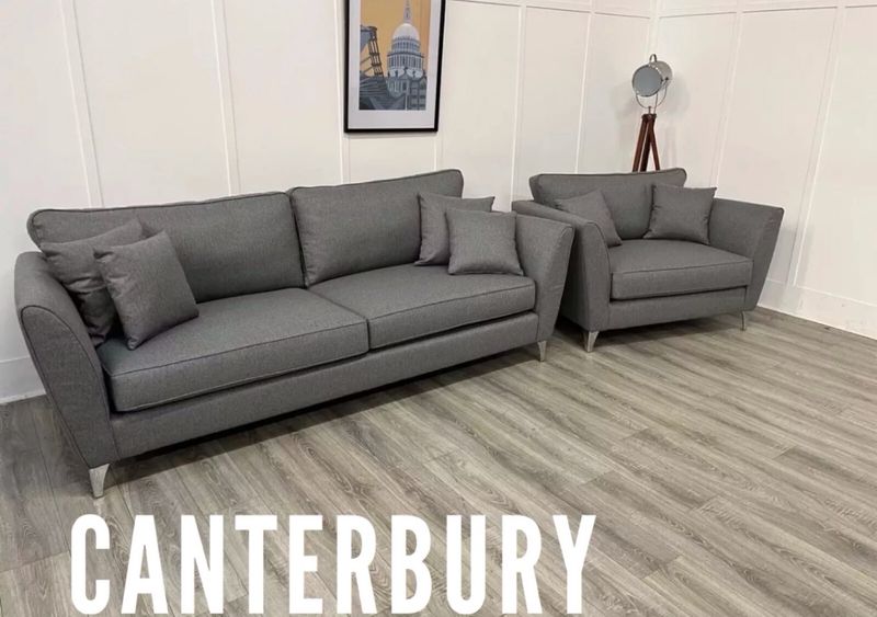 Canterbury 4 Seat Sofa + Snuggle Armchair