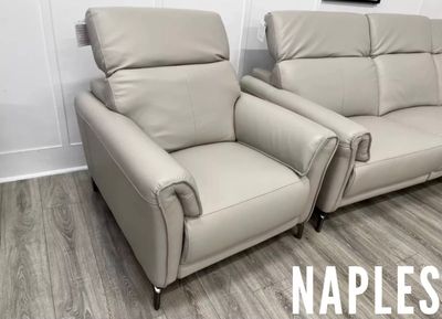 Naples Armchair In Cashmere Leather