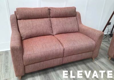 Famous Store Elevate 2 Seat Sofa In Orange Fabric
