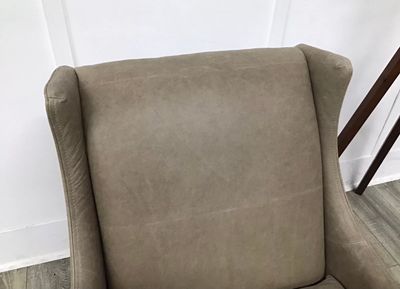 Todd Accent Armchair In Taupe Leather