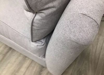 Maple Snuggle Armchair In Grey Fabric