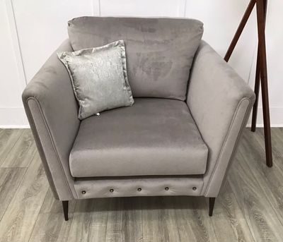 Garda Armchair In Stone Fabric