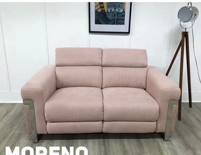 Moreno 2 Seat Sofa In Pink Fabric