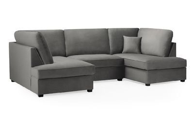 Regent U Shape Sofa & Footstool (Plush)