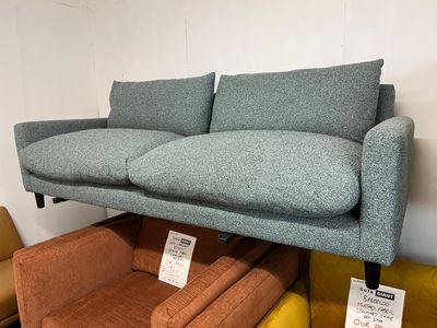 Made.com Russo 3 Seat Sofa In Teal Fabric