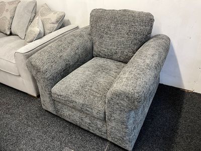 Cora Armchair In Charcoal Fabric