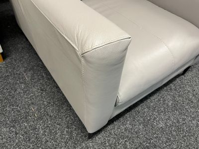 Gigi Armchair In Grey Leather