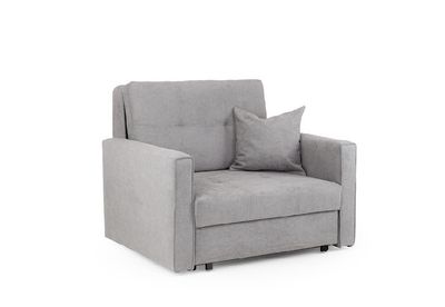 Vida Armchair Sofa Bed In Grey Fabric