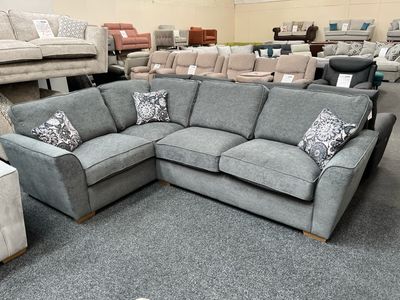 Fantasia LHF Corner Sofa In Charcoal Fabric