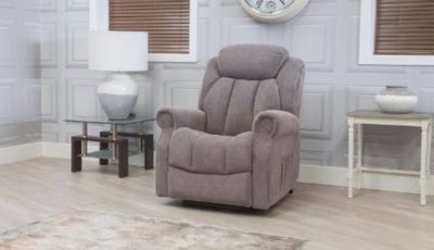 Grovenor Rise & recline chair in dark grey fabric