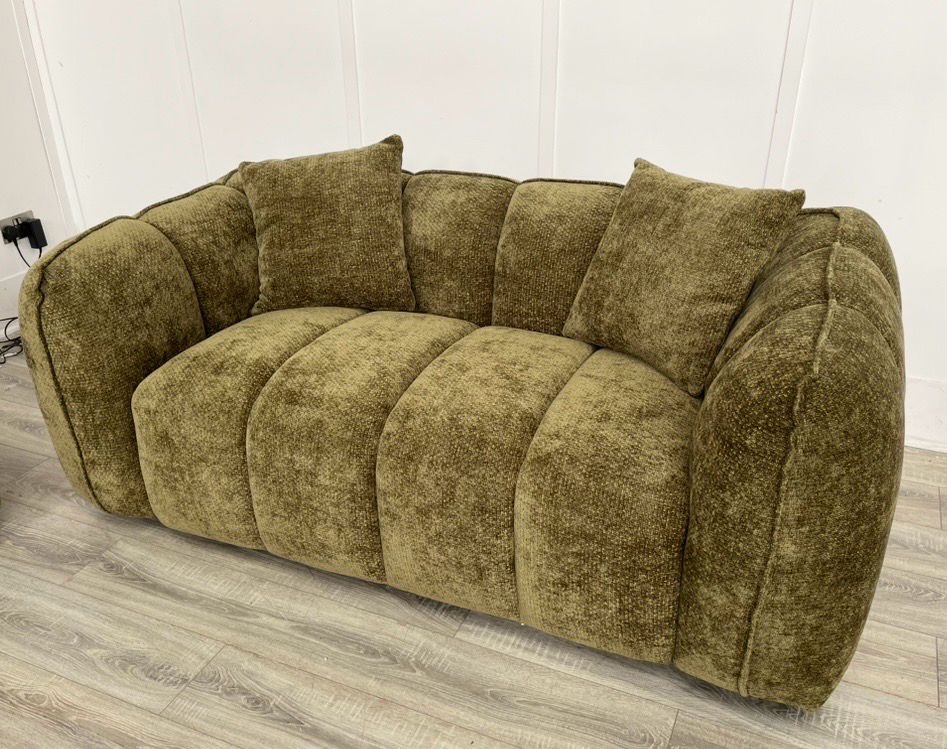 Verona 2 Seat Sofa In Olive Green