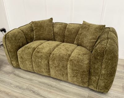 Verona 2 Seat Sofa In Olive Green