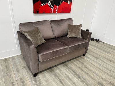Kyle 2 Seat Sofa Bed In Mole Fabric