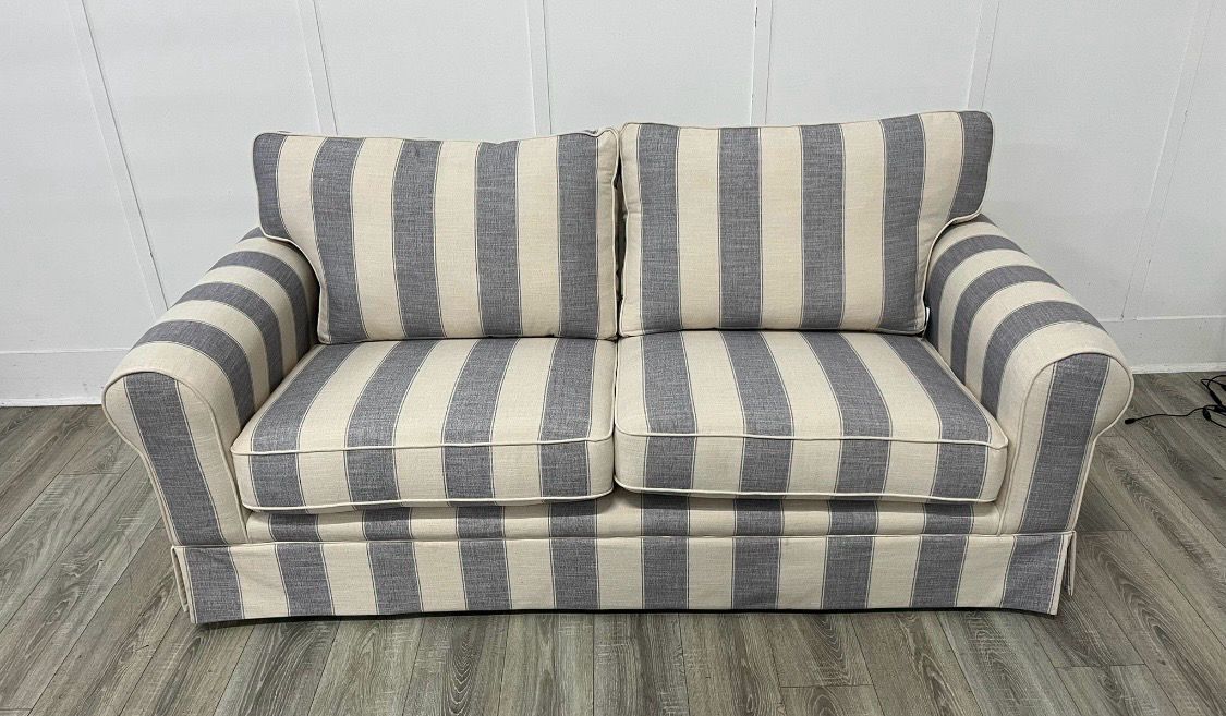 Famous Store Padstow Large Sofa In Striped Fabric