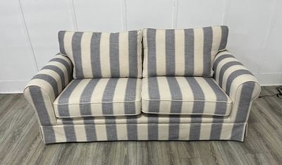 Famous Store Padstow Large Sofa In Striped Fabric