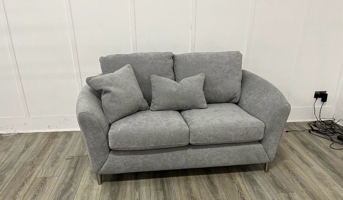 Famous Store Blyth 2 Seat Sofa In Light Grey Fabric