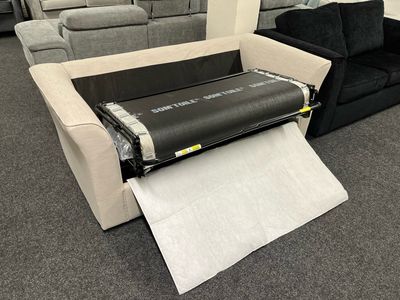 Nexus 2 Seat Sofa Bed In Romario Stone Fabric