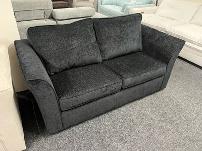 Nexus 2 Seat Sofa Bed In Black Fabric