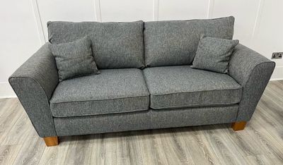 Famous Store Tenbury 3 Seat Sofa In Turquoise Fabric