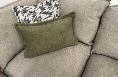 Lennox Modular Corner Sofa In Greenock Latte Fabric