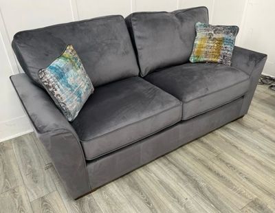 Fantasia 3 Seat Sofa In Steel Grey Fabric