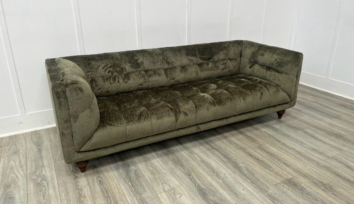 John Lewis At The Helm Grand 3 Seat Sofa In Green Fabric