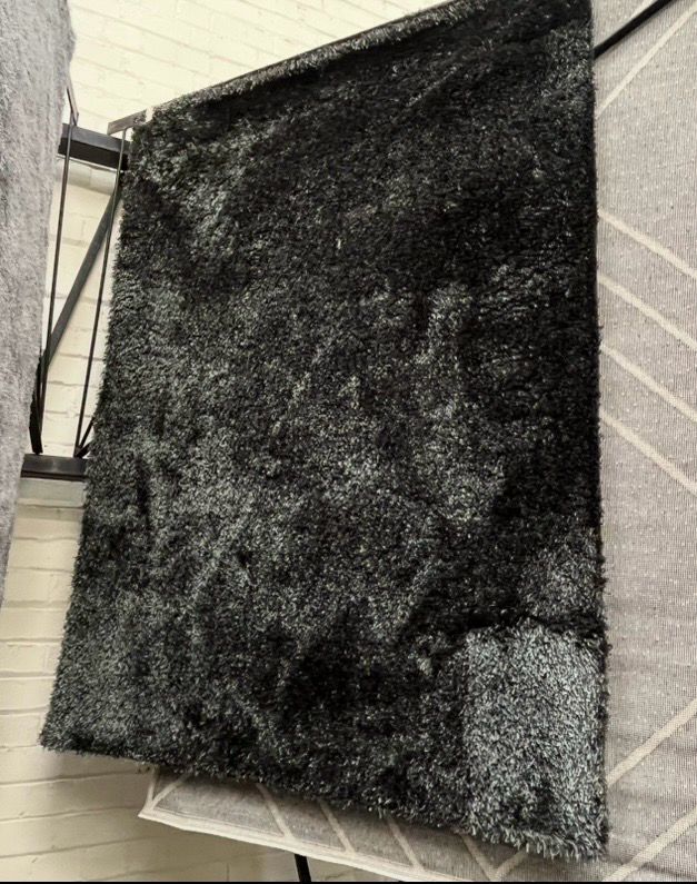 Charcoal Soft Rug 160cm X 120cm (122)