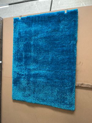 Blue Soft Rug 160cm X 120cm (156)
