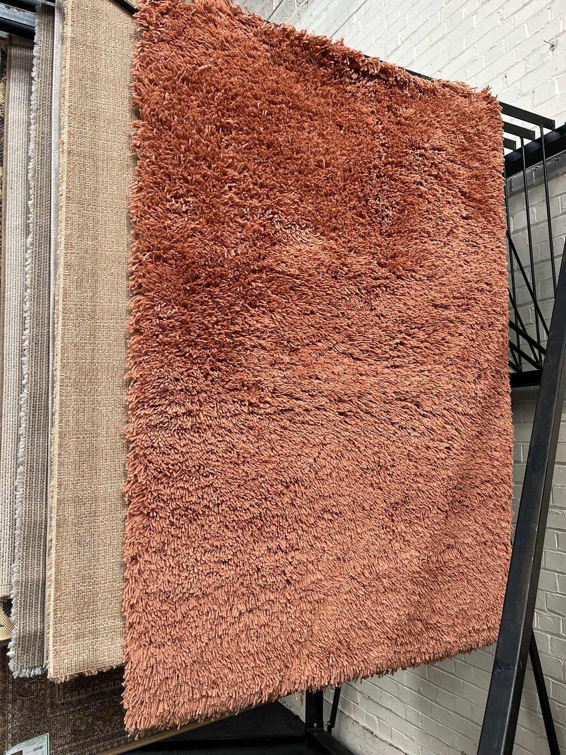 Soft Orange Fabric Rug 180cm X 120cm (101)