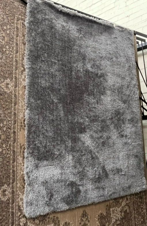 Grey Soft Rug 170cm X 120cm (123)