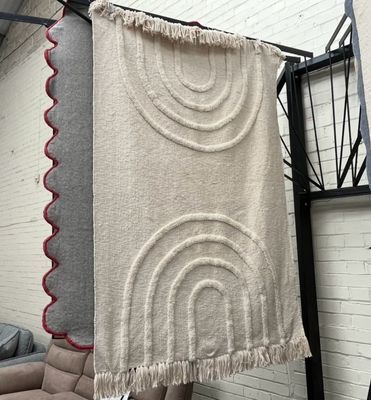 Cream Patterned Rug 180cm X 120cm (135)