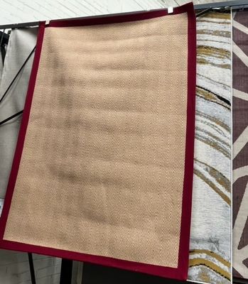 Beige & Red Rug 170cm X 120cm (121)