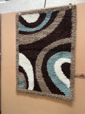 Multicoloured Swirl Patterned Rug 170cm X 120cm (147)