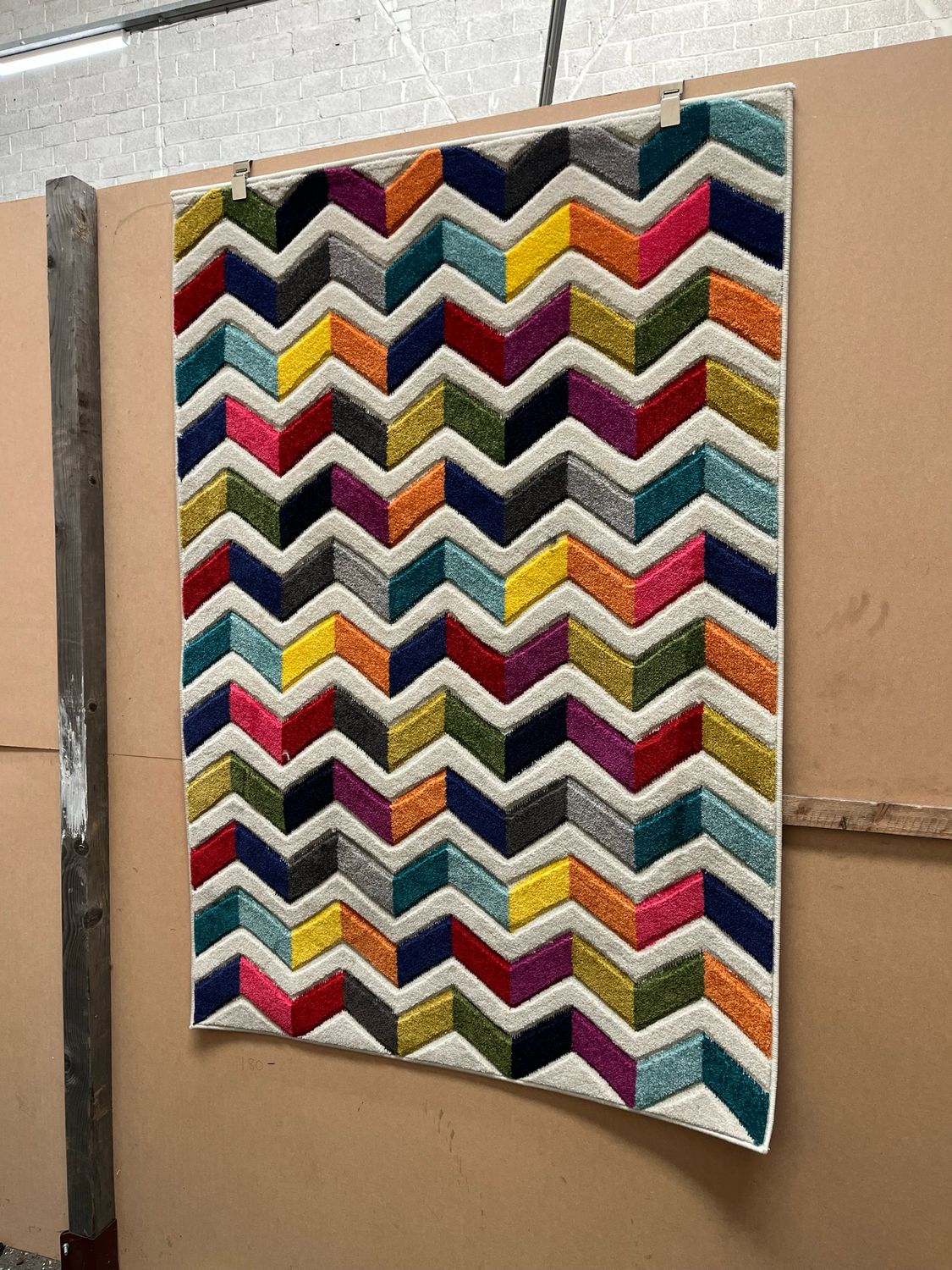 Multicoloured Patterned Rug 170cm X 120cm (162)