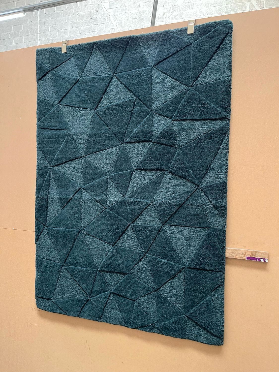 Blue Patterned Rug 170cm X 120cm (182cm)