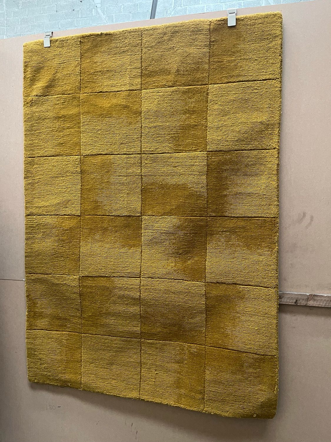 Yellow Square Design Rug 170cm X 120cm (224)