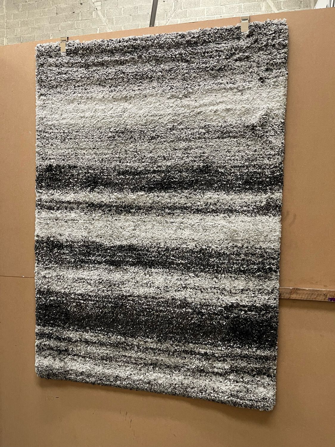 Multicoloured Striped Rug 170cm X 120cm (222)