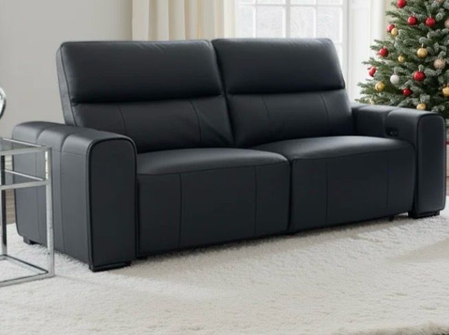 The Bellagio Black Leather Power Reclining Range