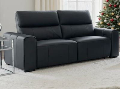 The Bellagio Black Leather Power Reclining Range