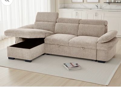 River Chaise Sofa With Pull Out Bed & Storage