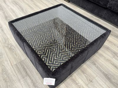 Bellissimo Square Glass Top Table/Stool