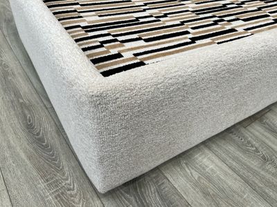 Natural & Patterned Large Footstool