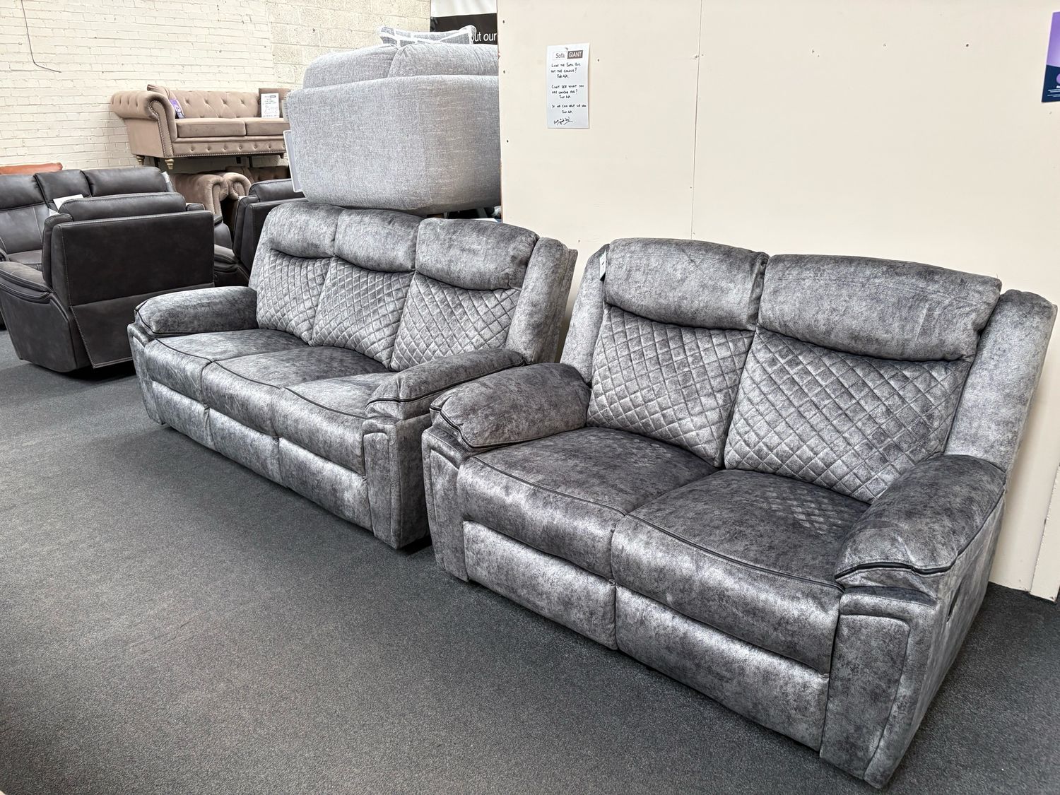 Normandy 3 & 2 Seat Manual Reclining Sofas