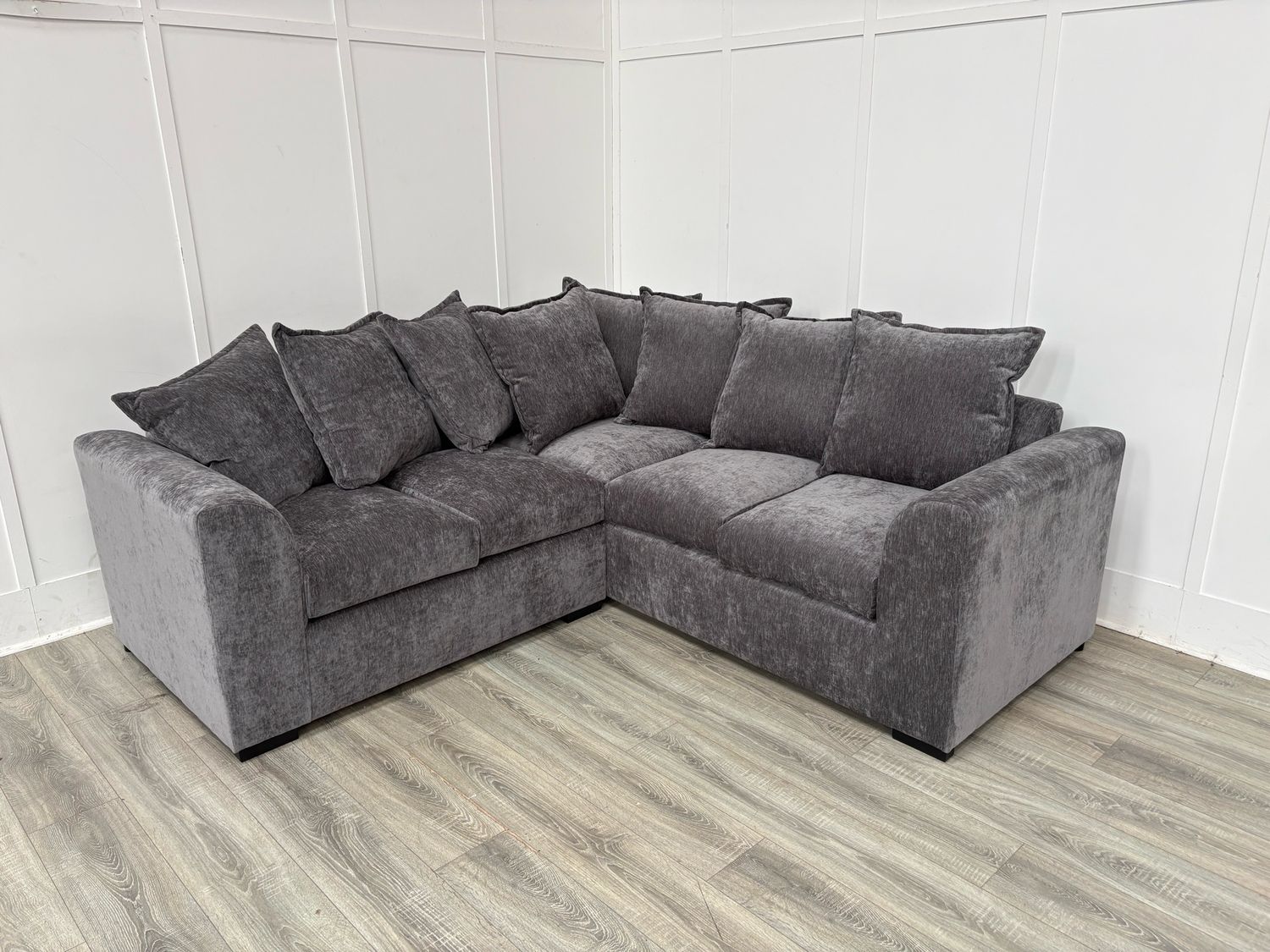Colbee Grey Fabric Corner Sofa